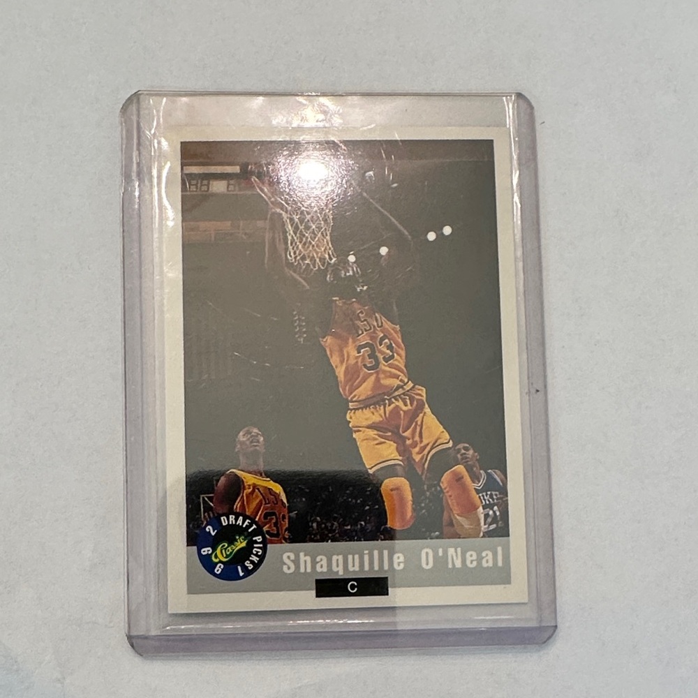 Classic Shaquille O'Neal Basketball Card - Black and Orange mint promo rare